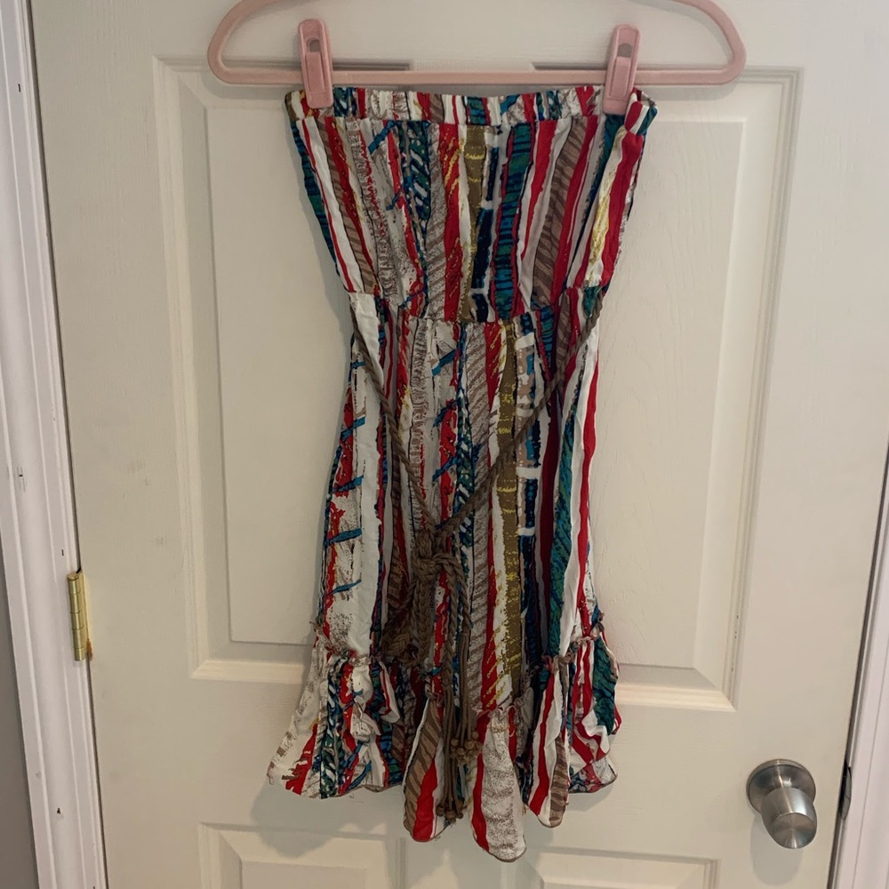 Poetry strapless sun dress